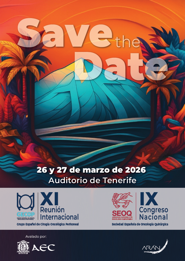 XI Reuni&oacute;n Internacional del Grupo de Cirug&iacute;a Oncol&oacute;gica Peritoneal y IX Congreso Nacional de la Sociedad Espa&ntilde;ola de Oncolog&iacute;a Quir&uacute;rgica